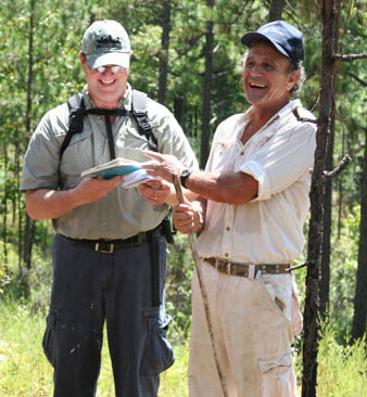 Dr. Phillips with bird guide