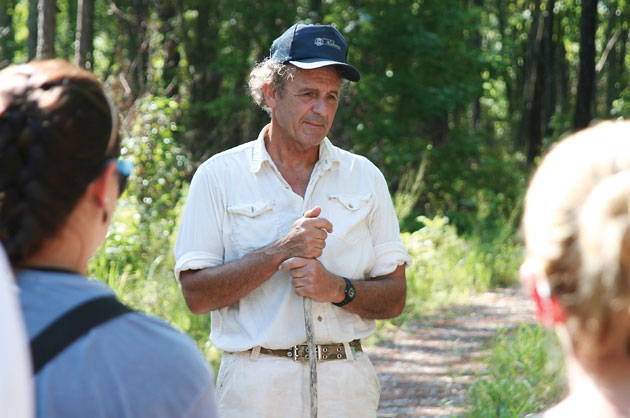 Dr. Doug Phillips leads a tour