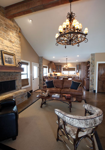 McDowell barndo interior, Fayette County, Texas