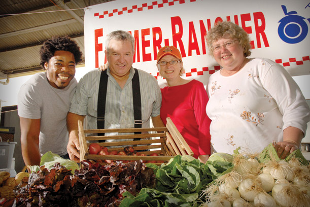 Farmers at the Dallas Farmers Market