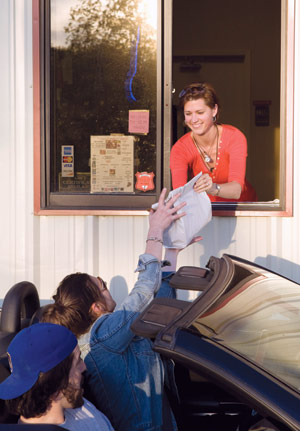 drive through take-out window