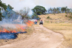 Volunteer fire monitors