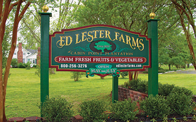 Ed Lester farm stand and historic plantation