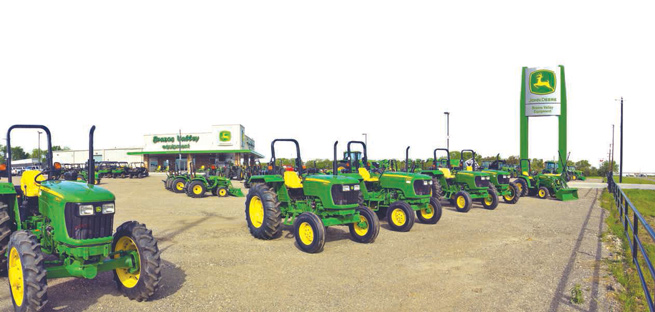 Brazos Valley Equipment lot in Ennis