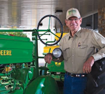 Vincent Neuhaus with a favorite vintage tractor.