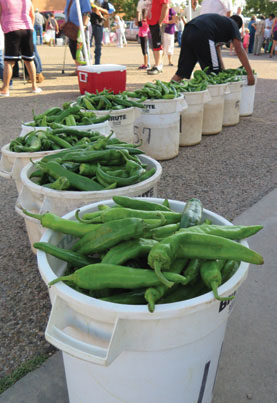 Bushels of green chile