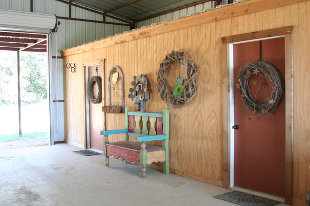 Phillips tack room and additional storage area