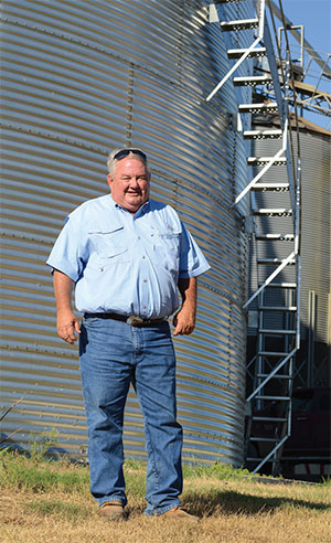 Gary Jamerson and his grain bins