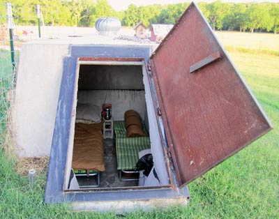 Prefabricated in-ground concrete shelter