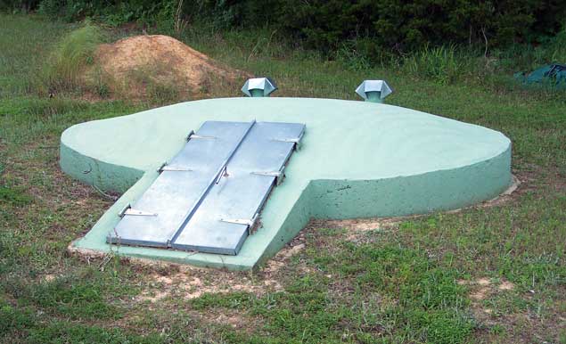 Example of one type of north Mississippi storm shelter