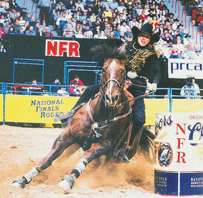 Marlene McRae barrel racing