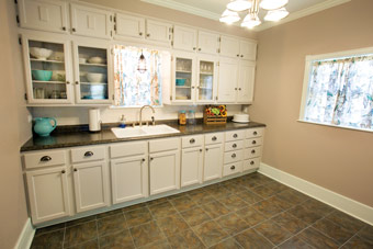 A view of the Richmond's kitchen.