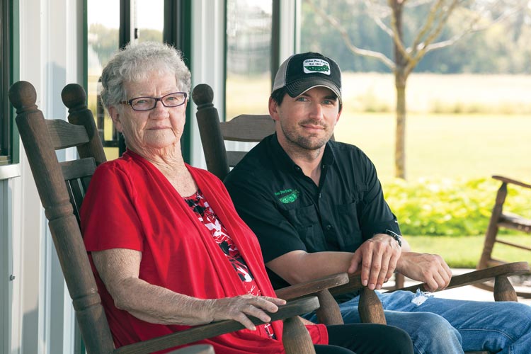 Virginia Sides and her grandson Brandon