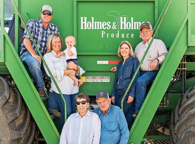 Five generations of the Holmes family