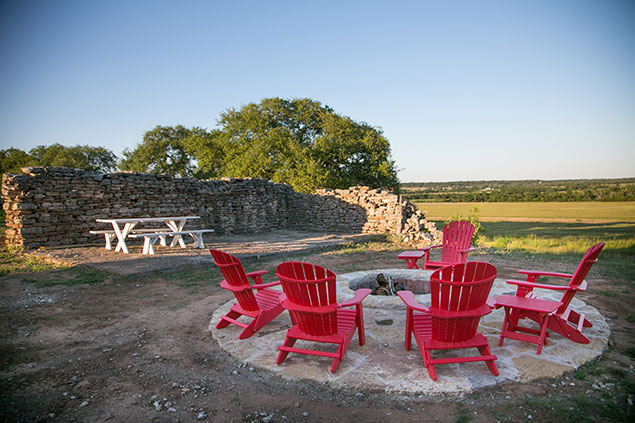 Hilltop patio