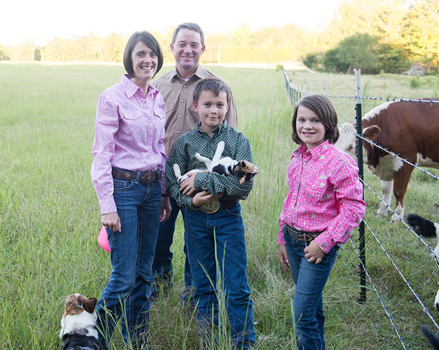 Julie White and family