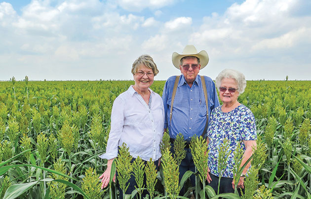 Melba Henry, left, and her brother- and sister-in-law, Jimmy and Faye Henry