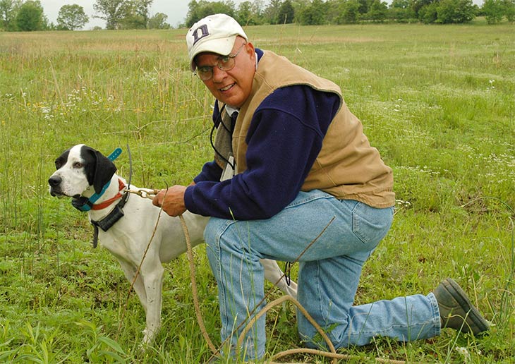 Thomas Morgan with Rascal