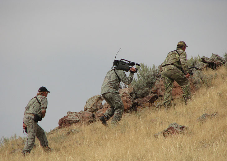 Film crew shoots episode of Hunting and Outdoor Adventures