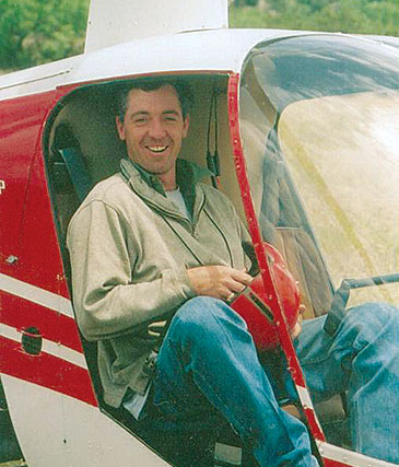 Kyle Lange in helipcopter