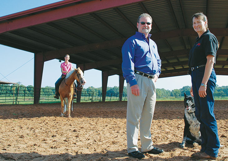 Chele Murrell with David Ogletree and Brandi Scheer