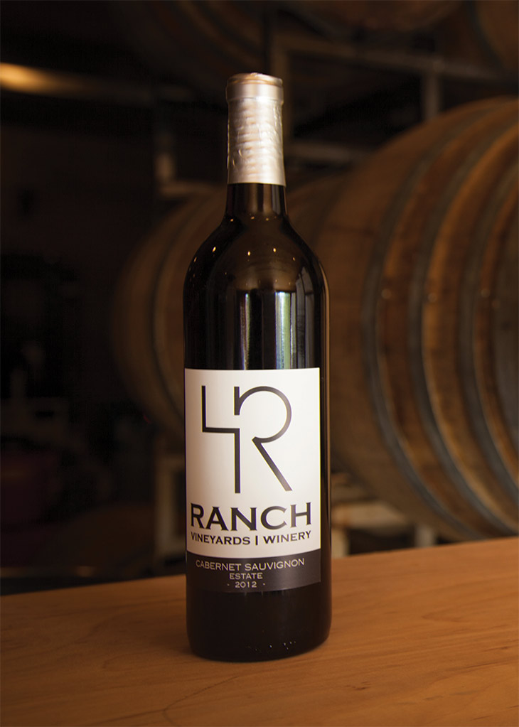 4R Ranch wine bottle