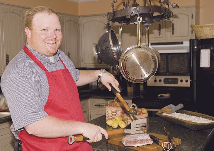 Chef Rob Taylor cooks