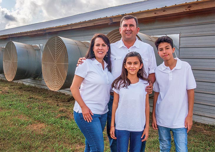 Fermin Cadena with family