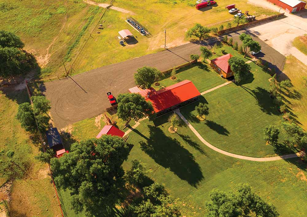 Aerial photo of Guitar Ranch