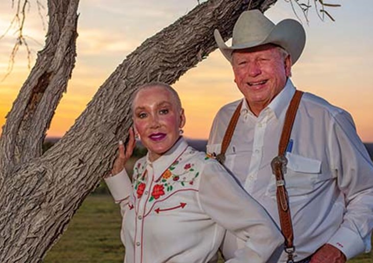 Photo of Jane and Phil Guitar on their ranch